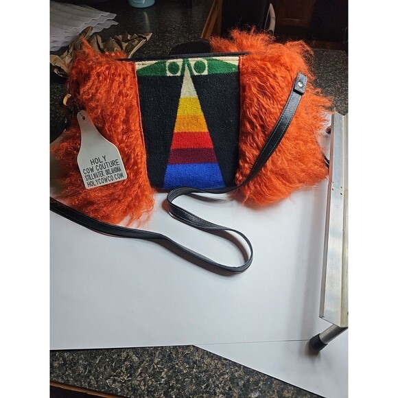 Holy Cow couture purse, Over The Body Handbag. One Of A Kind Look Wow! - Picture 4 of 16